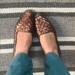 Weave flats copper Cole Haan Vintage